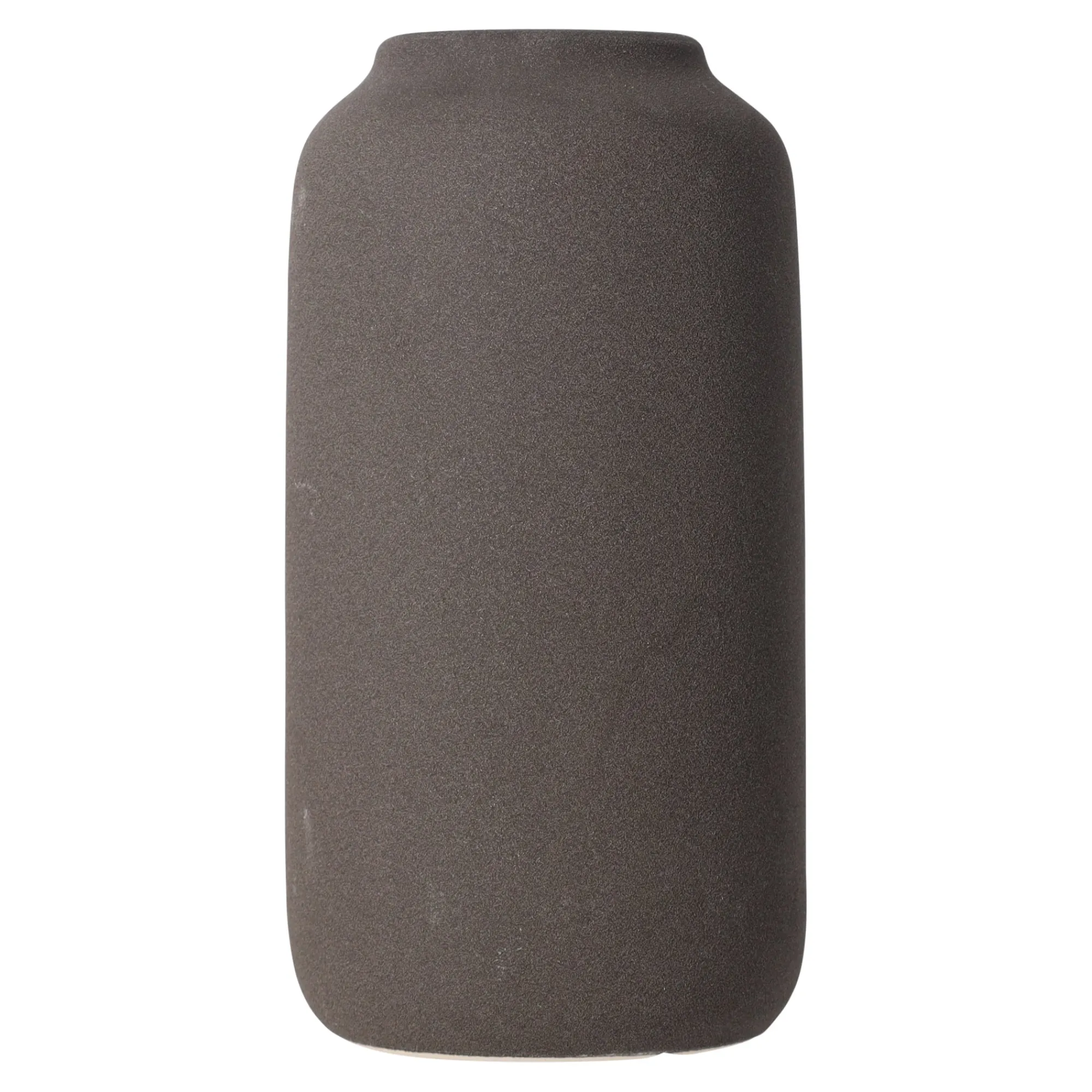 Vazen En Potten>Vaas Cellier 12 x 23 cm donkergrijs