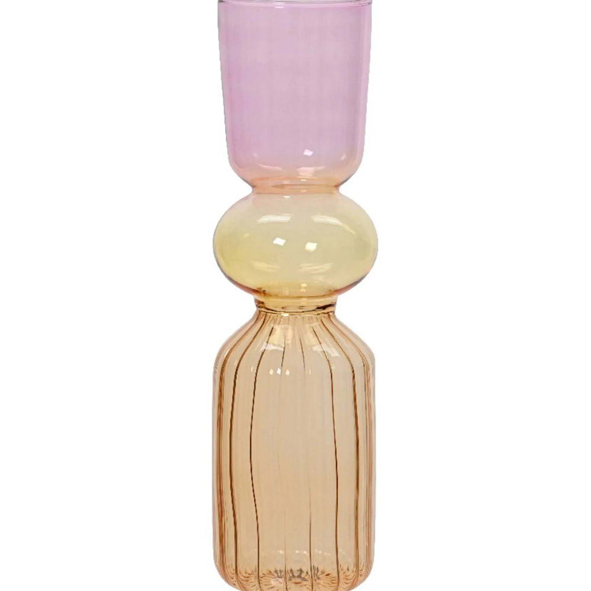 Decoris Vazen En Potten>Vaas glas multi 30 cm