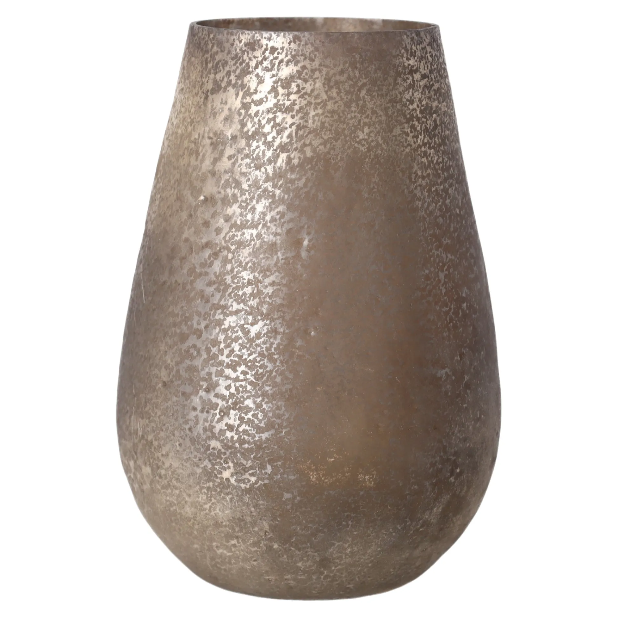 O'malley Vazen En Potten>Vaas glas Prugny grijs 29 cm