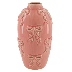 Natural Collections Vazen En Potten>Vaas strik roze 16 x 29 cm