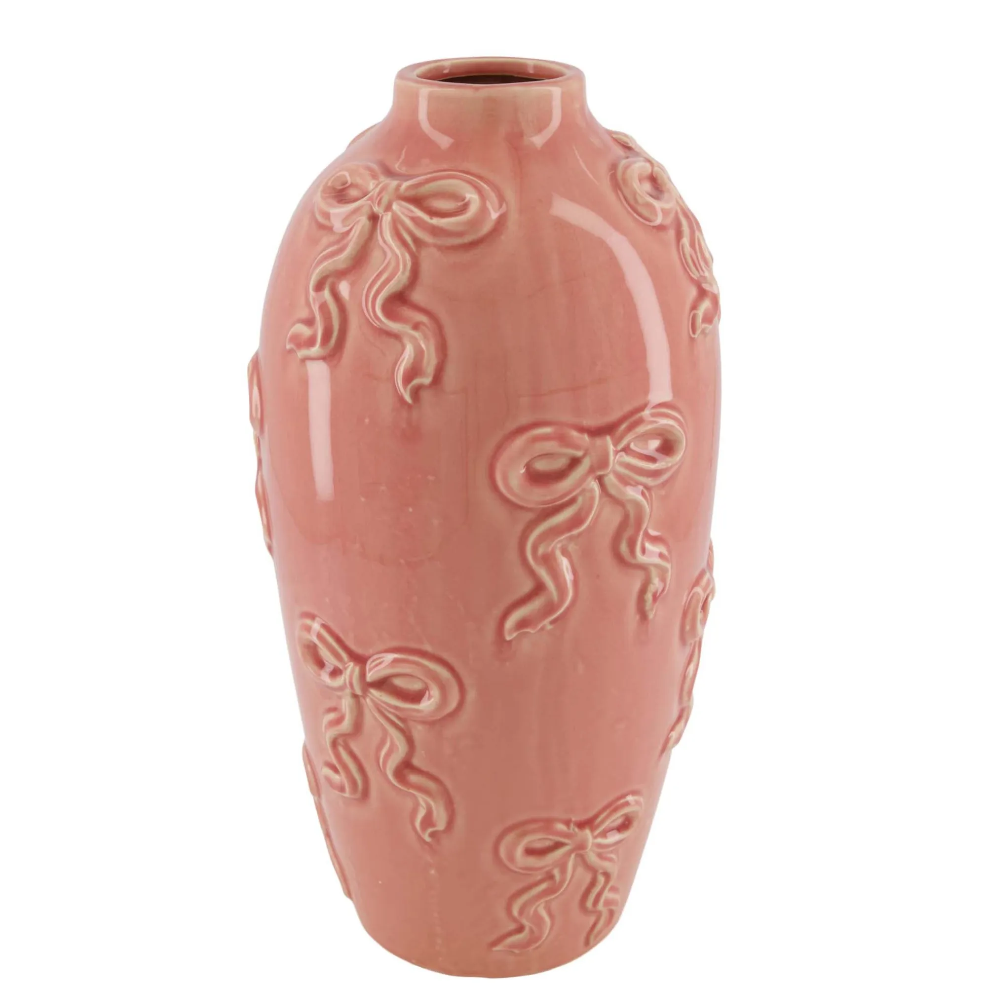Natural Collections Vazen En Potten>Vaas strik roze 17 x 35 cm