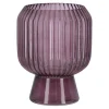 Vazen En Potten>Vaas van glas, 19 cm roze, 2 assorti