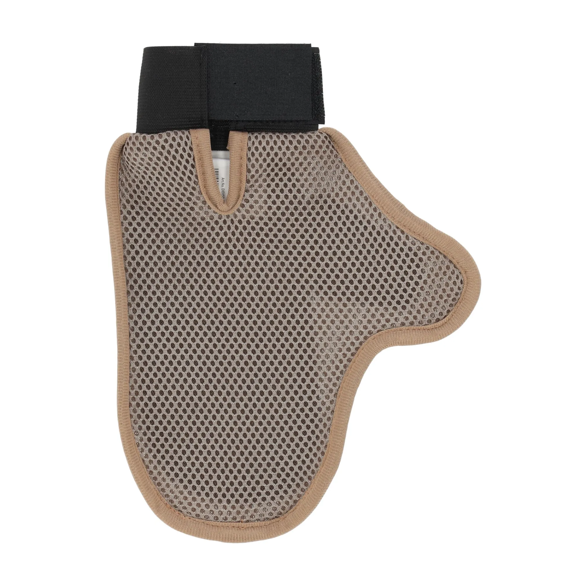 Friendly Pet Hondenverzorging>Verzorgingshandschoen+pinnen Pienna taupe/blauw FP