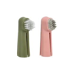 Friendly Pet Hondenverzorging>Vingertandenborstel Dentes roze/groen