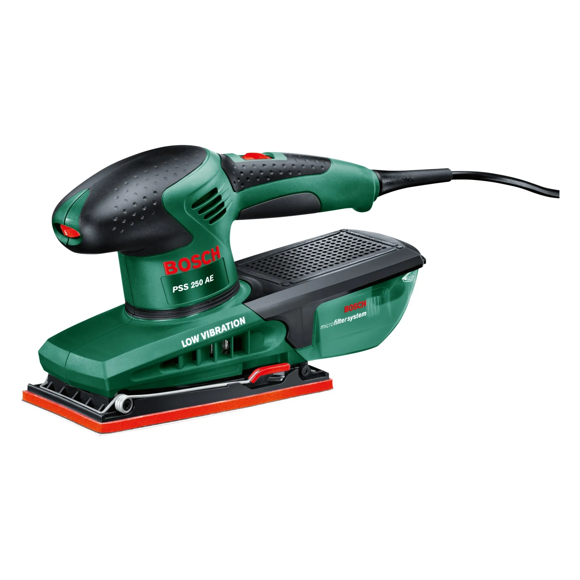 Bosch Elektrisch Gereedschap>Vlakschuurmachine PSS250AE +25 schuurbladen