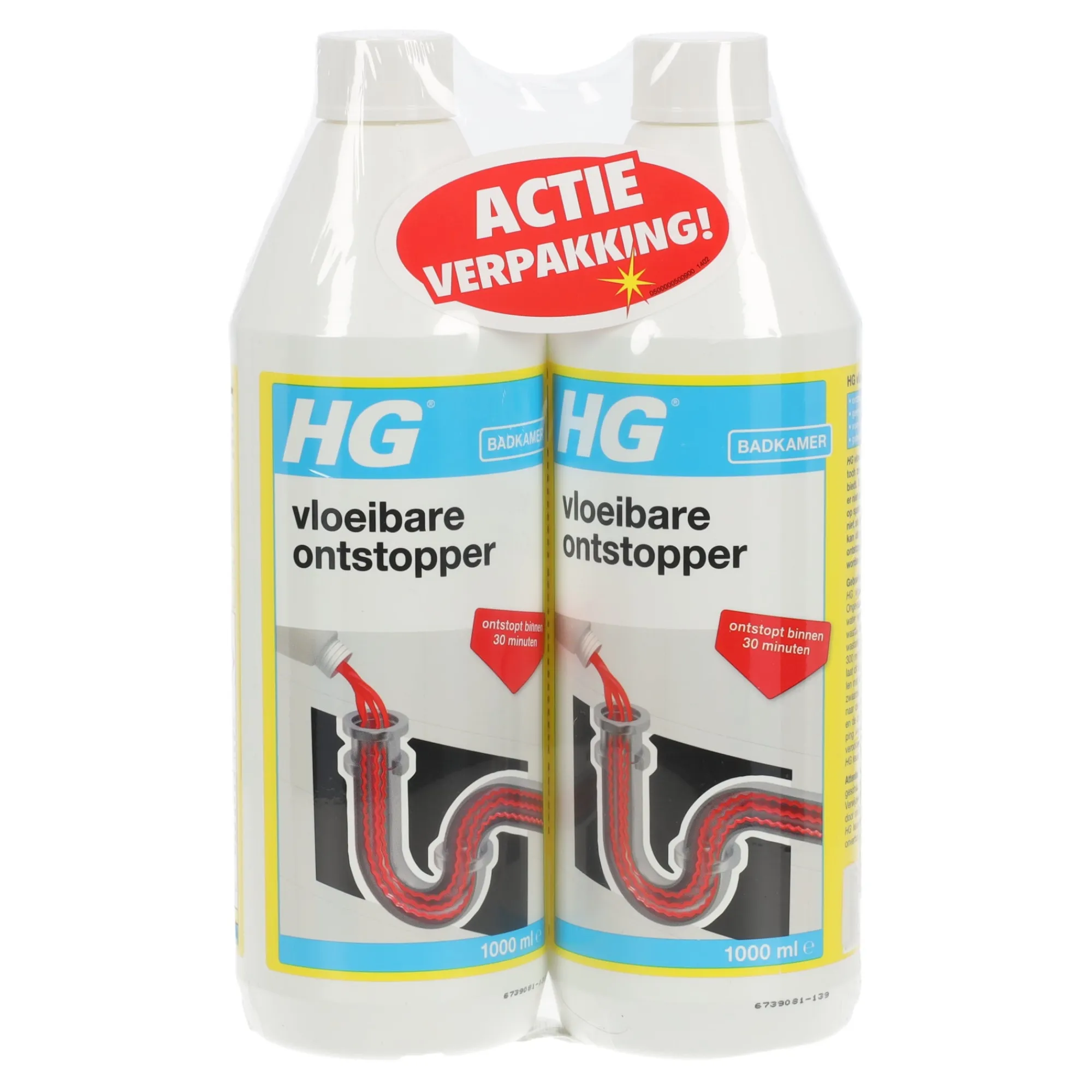 HG Schoonmaken>Vloeibare ontstopper duo 1L NL