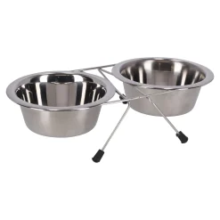Friendly Pet Voerbak Kat>Voederbak duo met houder 13cm RW006