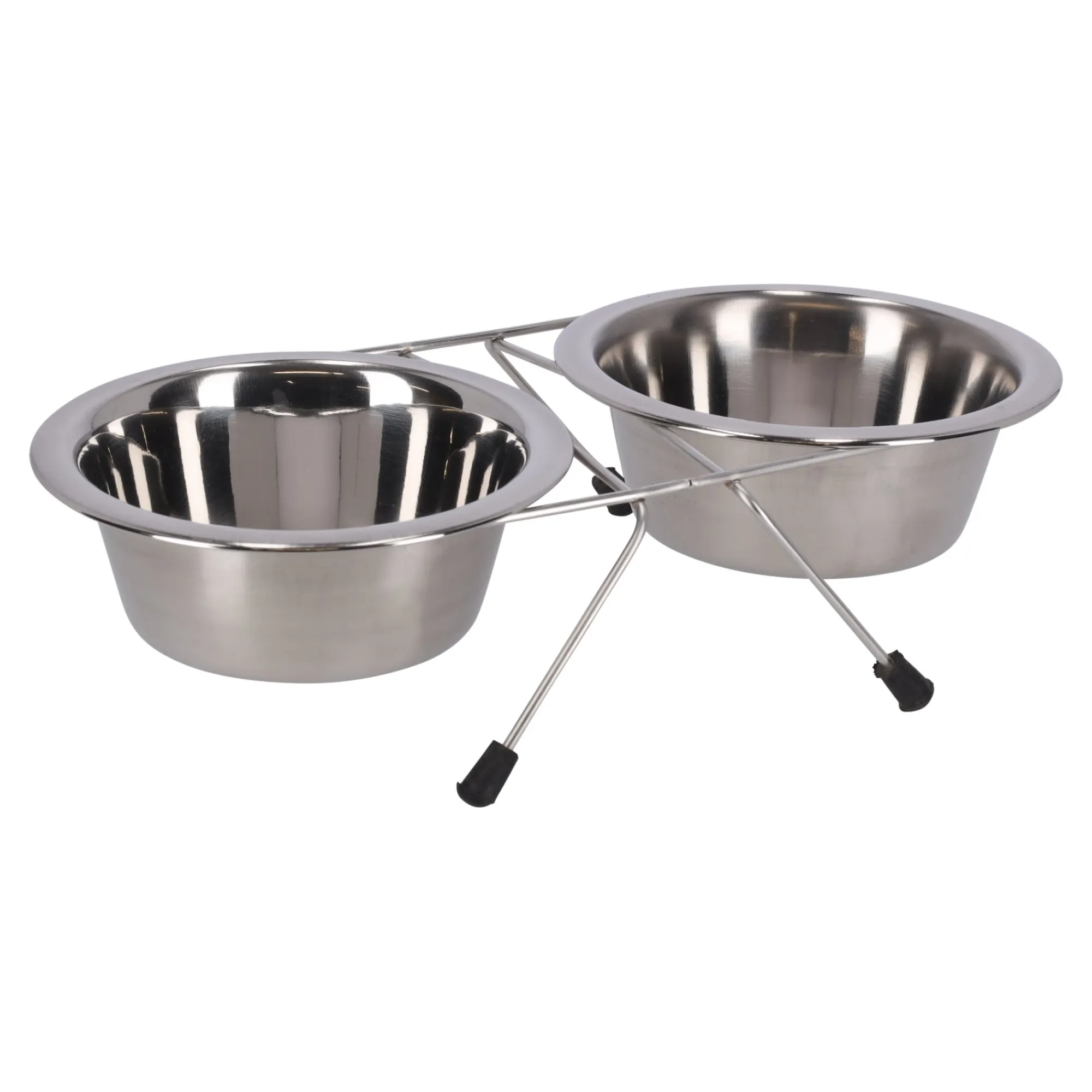 Friendly Pet Voerbak Kat>Voederbak duo met houder 13cm RW006
