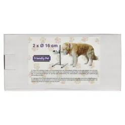 Friendly Pet Drink- En Voerbak Hond>Voederbak duo met staander S RW007