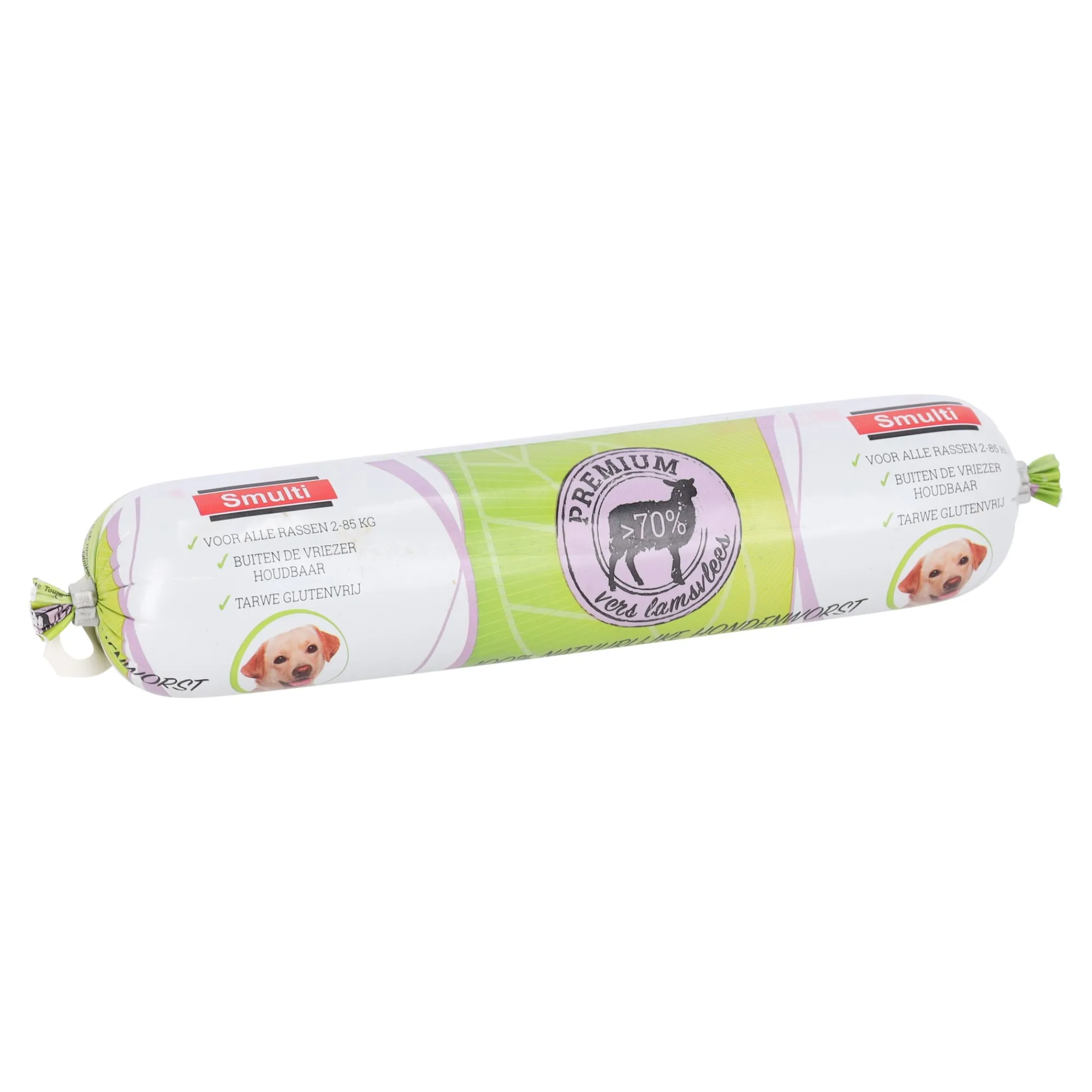Smulti Hondenvoer>Voedingsworst premium lam 350G