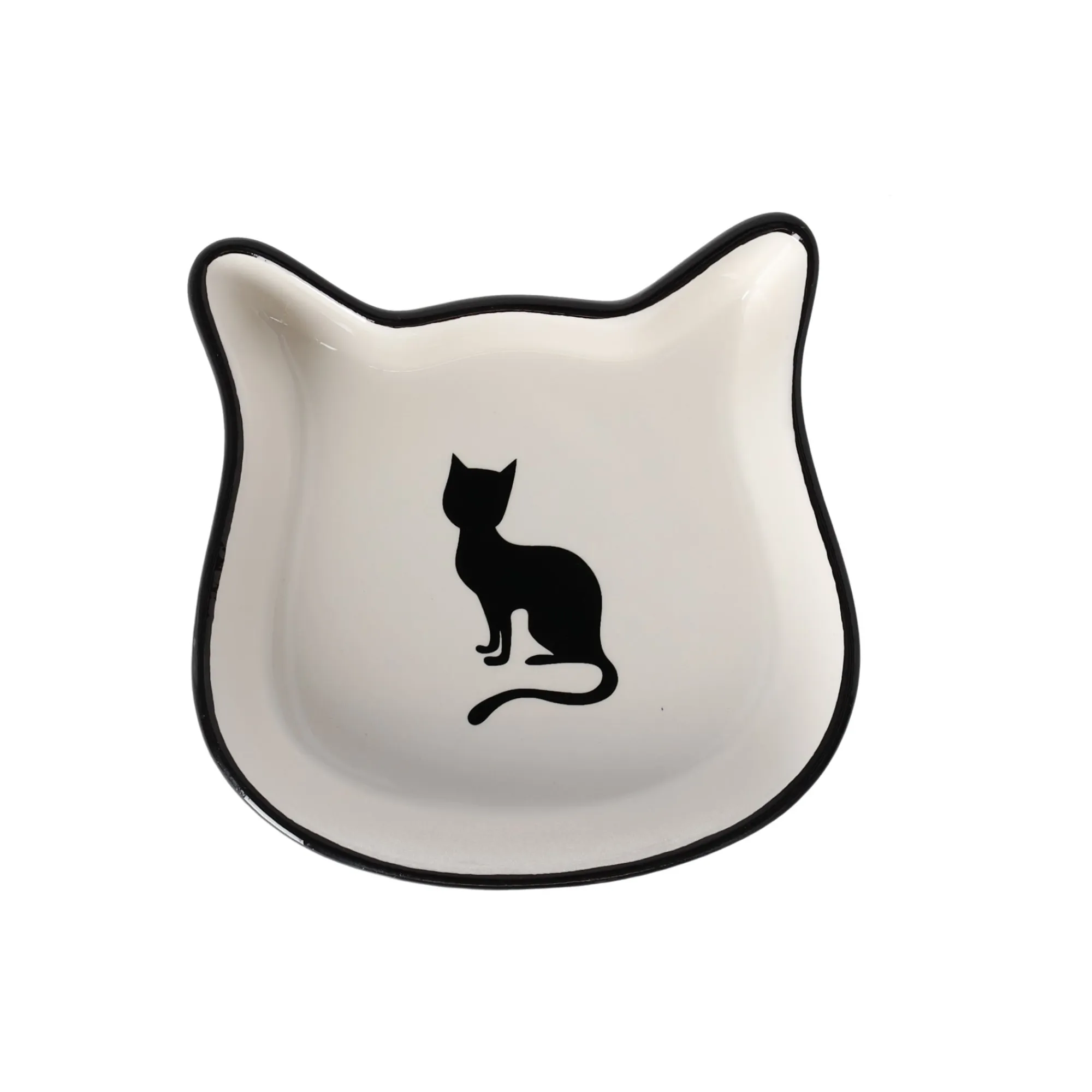 Friendly Pet Voerbak Kat>Voerbak kat Kera zwart/wit 220ml