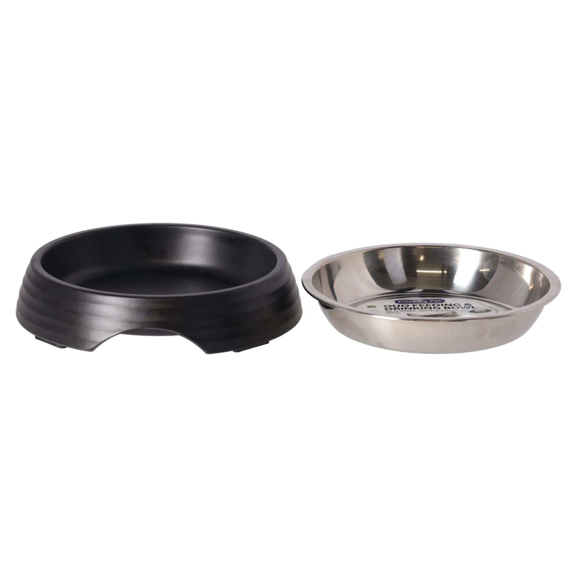 Friendly Pet Voerbak Kat>Voerbak kat ribbel zwart 160ml