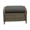Bois le Duc Tuinbanken>Voetenbank Olvera willow grey met kussen