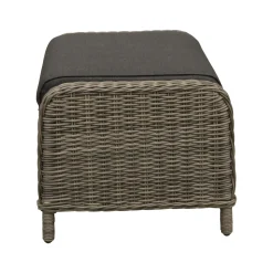 Bois le Duc Tuinbanken>Voetenbank Olvera willow grey met kussen