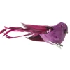 Natural Collections Woondecoratie>Vogel op clip paars 18 x 4 x 5 cm 2st.
