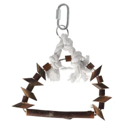 Friendly Pet Vogelspeelgoed>Vogel schommel boog touw+hout 20cm