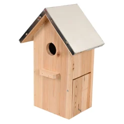 Friendly Pet Vogelhuisjes>Vogelhuis + zink 18x12x27cm natuur