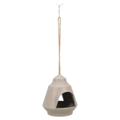 Gusta Vogelhuisjes>Vogelvoederhuis 18 cm taupe
