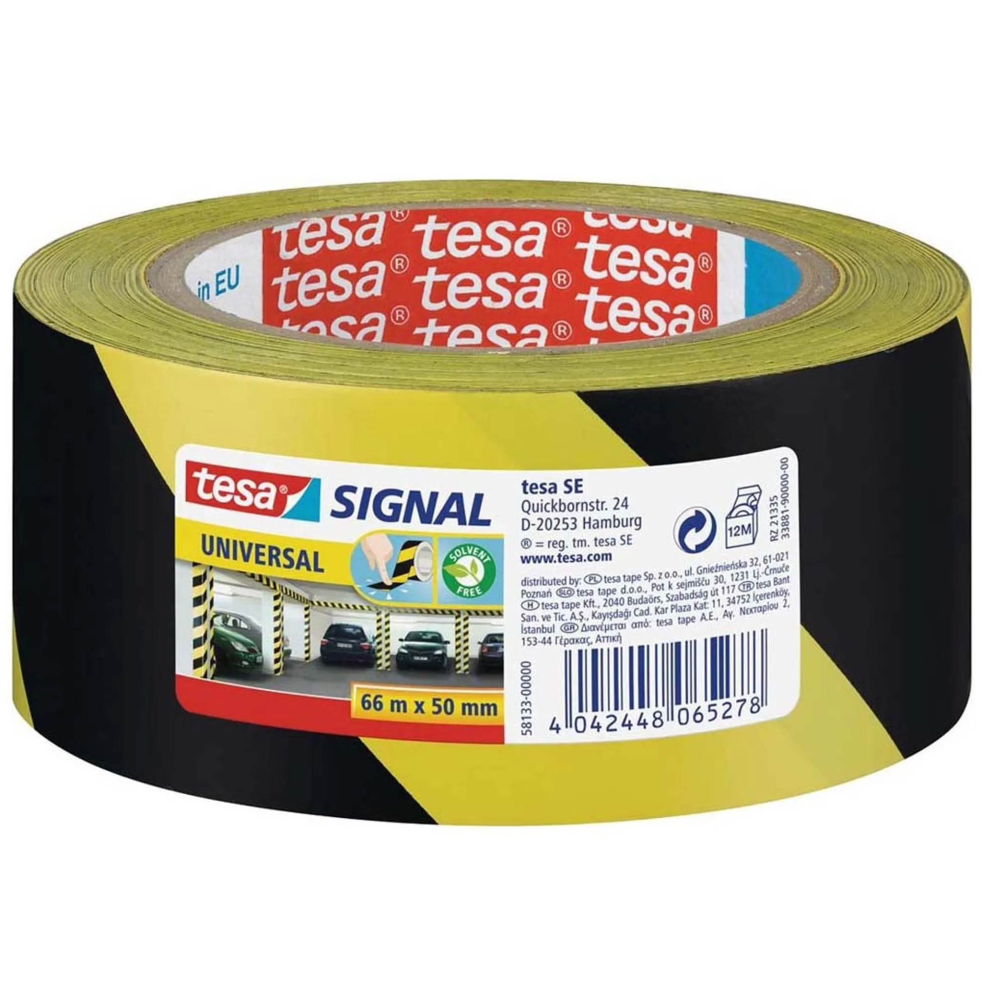 Tesa Bouw>Waarsschuwingstape geel 50mmx66M