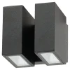 Diamant Buitenverlichting|Buitenverlichting>Wandlamp LED Perelli dubbel