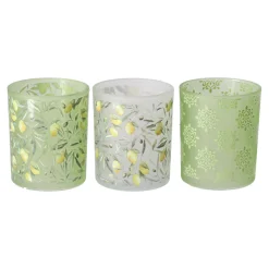 Boltze home Tuindecoratie>Windlicht Zitronella 10 cm 3 assorti