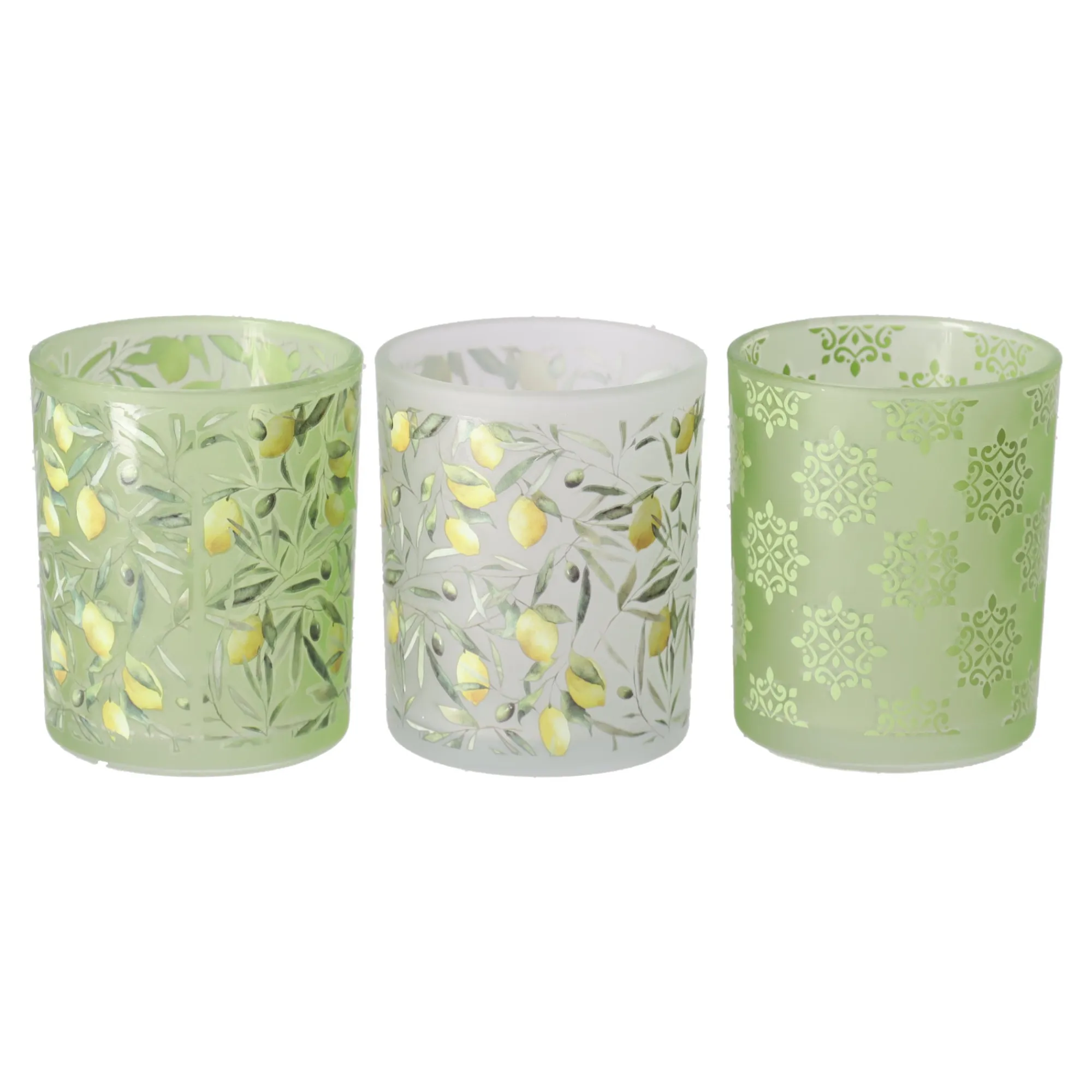 Boltze home Tuindecoratie>Windlicht Zitronella 10 cm 3 assorti