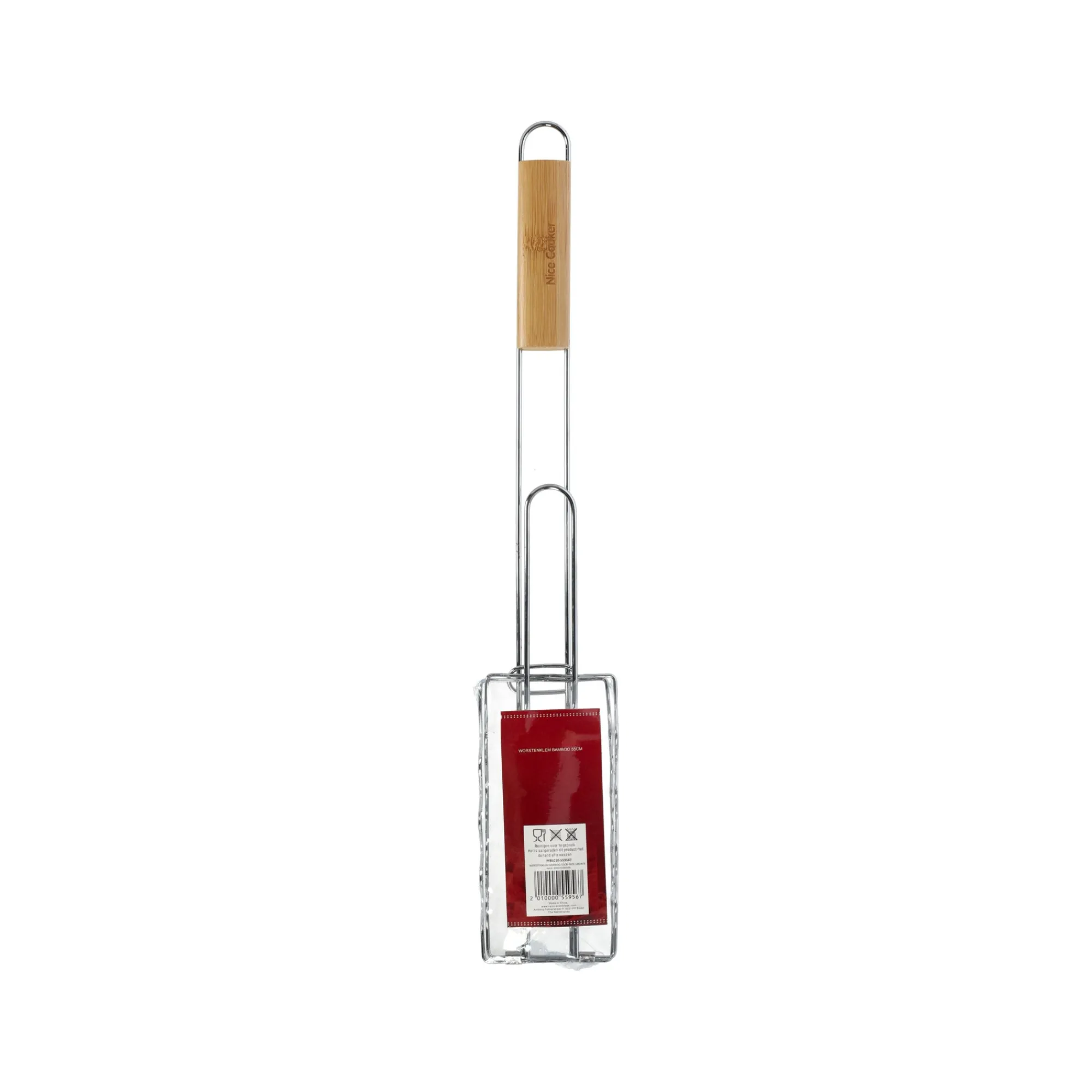 Barbecueaccessoires>Worstenklem bamboo 55cm