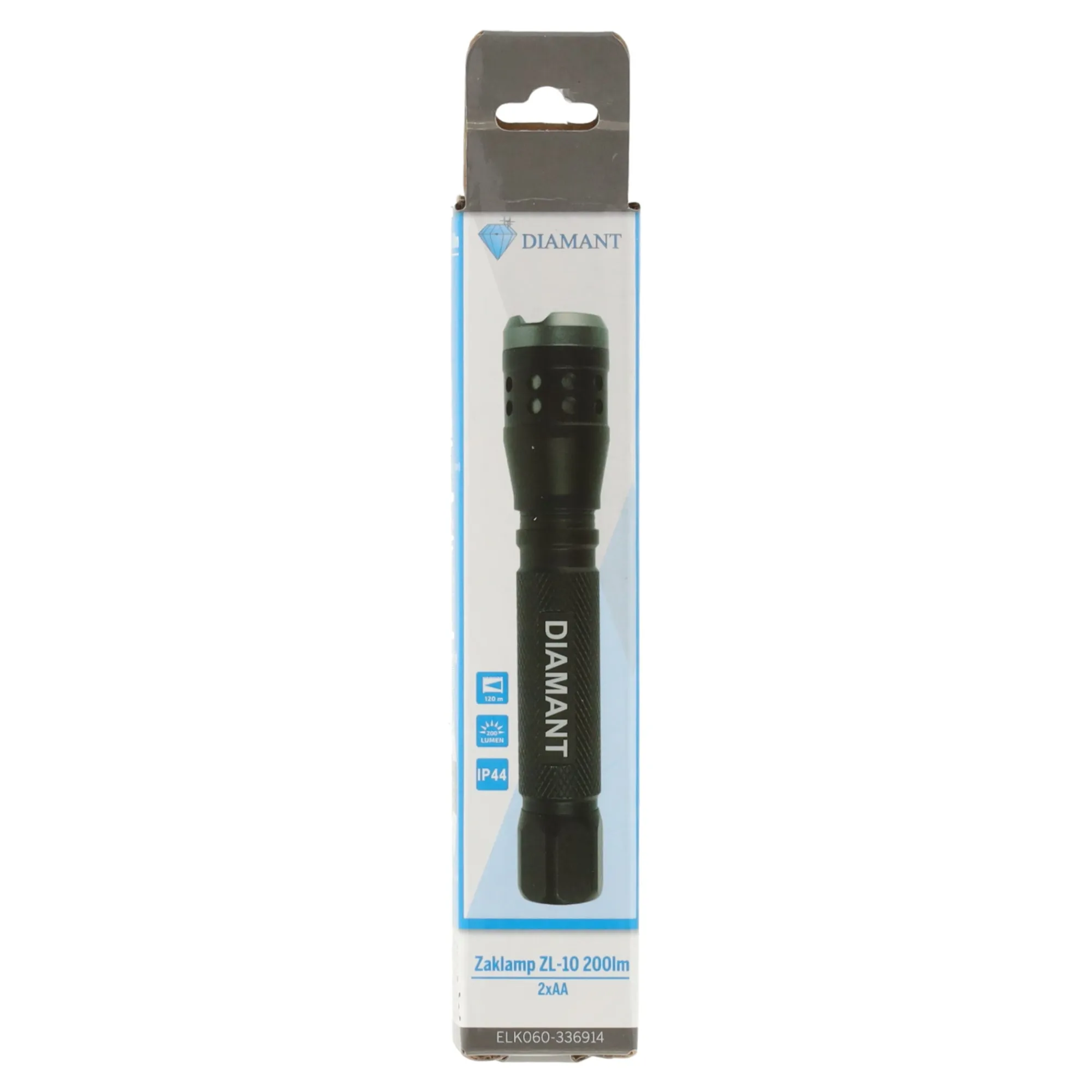 Diamant Bouwlampen>Zaklamp ZL-10 200lm 2xAA
