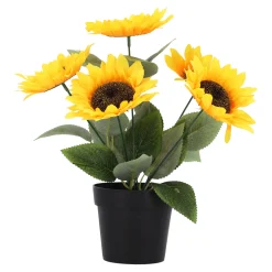 Everlands Kunstplanten En Kunstbloemen>Zonnebloem in pot